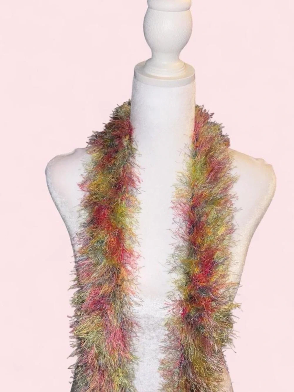 Plush Multicolor Faux Fur Scarf - Home Accents